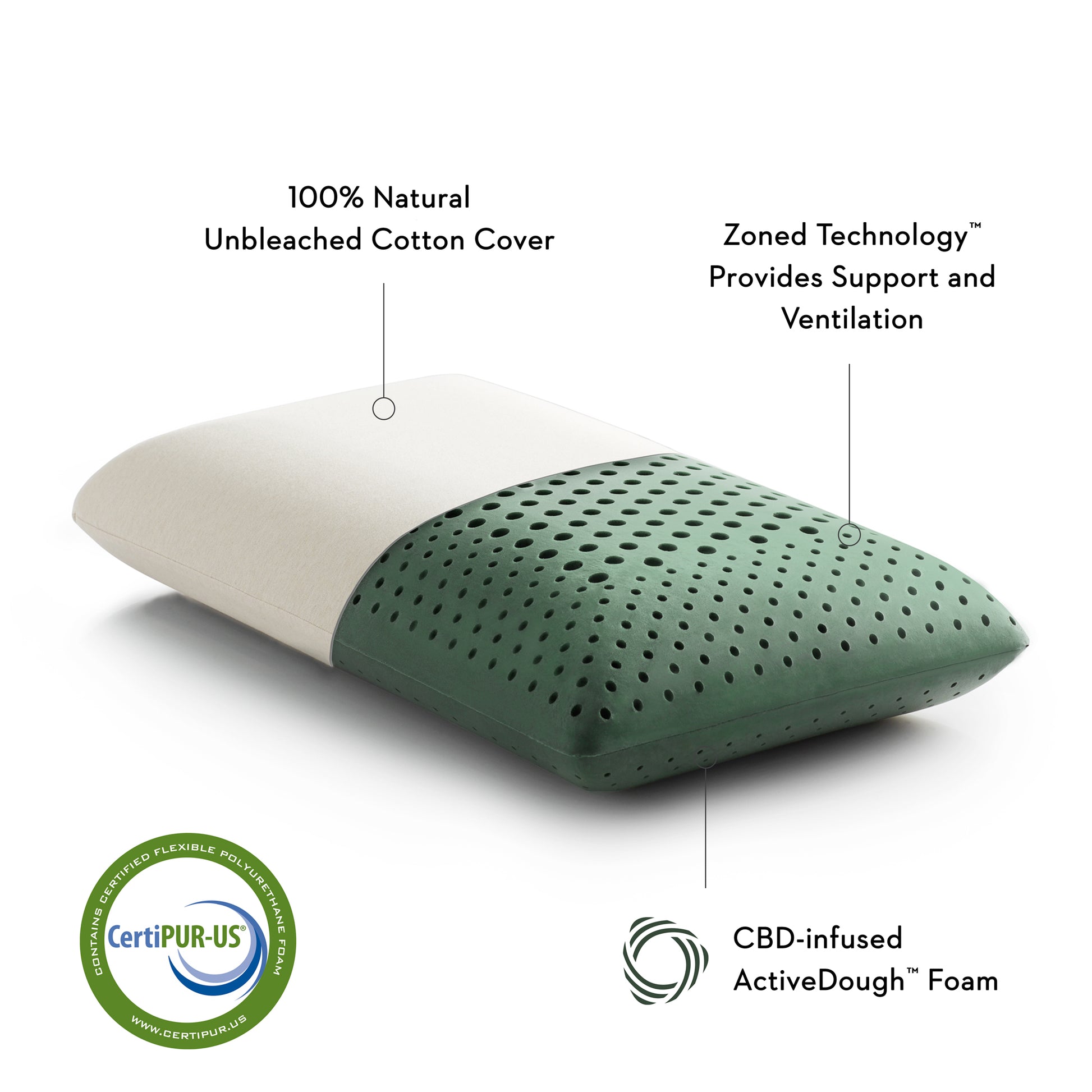 Zoned Dough + CBD Oil PIllow - Chapin Furniture