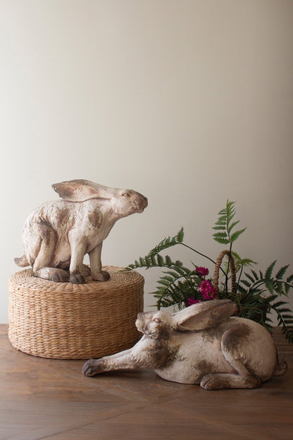 Faux Concrete Reclining Rabbit - Chapin Furniture