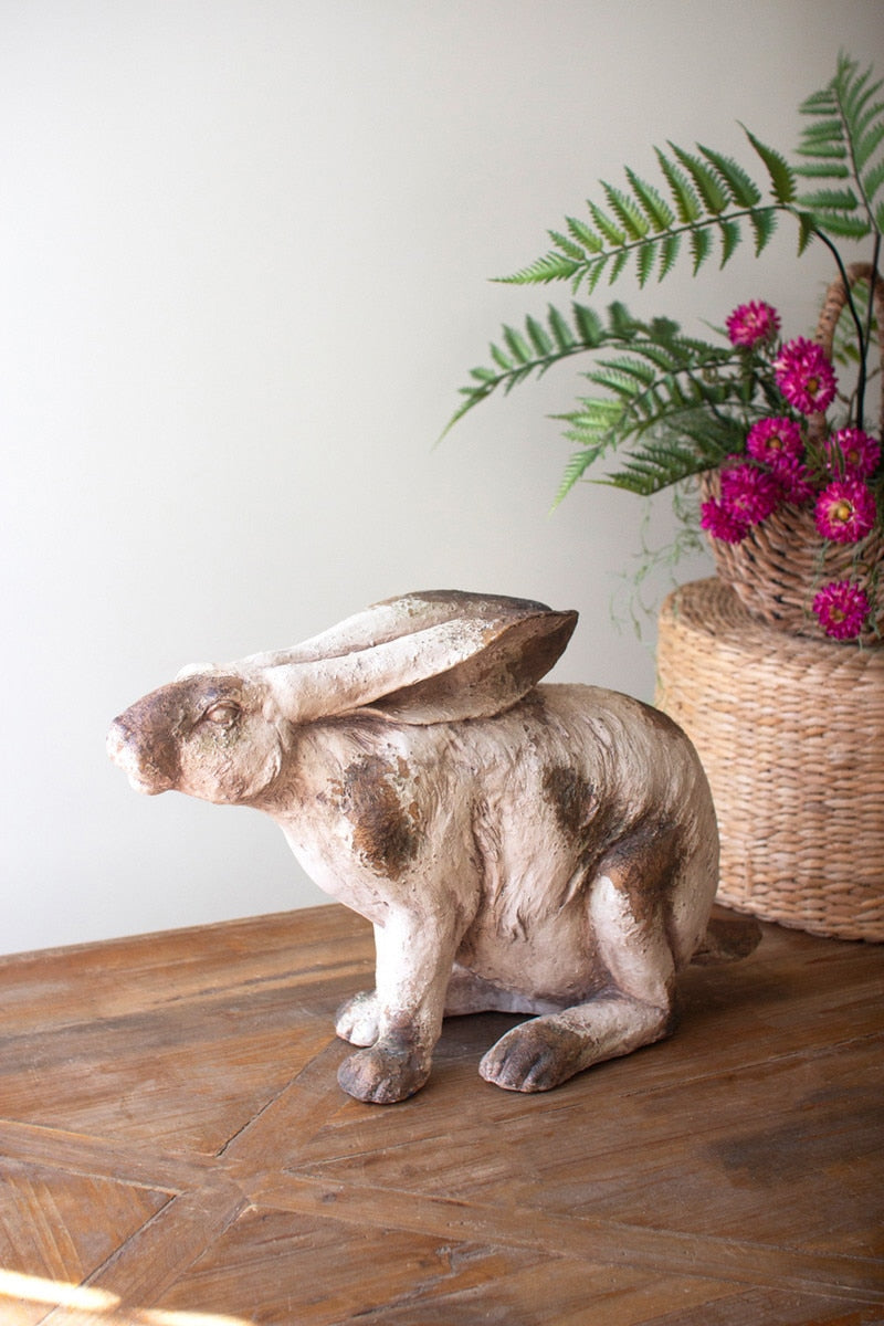 Faux Concrete Sitting Rabbit - Chapin Furniture
