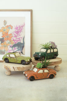 Set of 3 Ceramic Cars Planters - Chapin Furniture