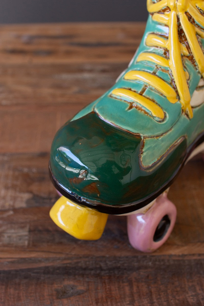 Ceramic Roller Skate Planter - Chapin Furniture
