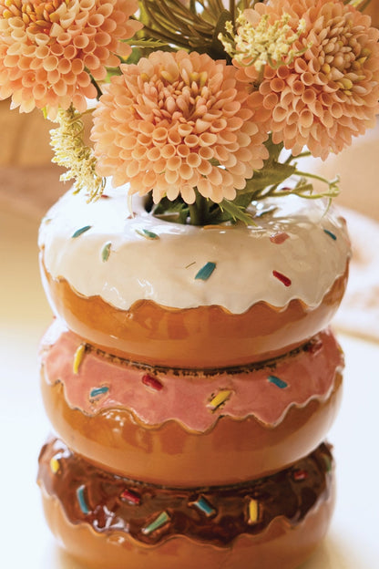 Ceramic Stacked Donut Vase - Chapin Furniture