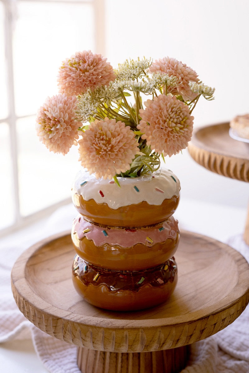 Ceramic Stacked Donut Vase - Chapin Furniture