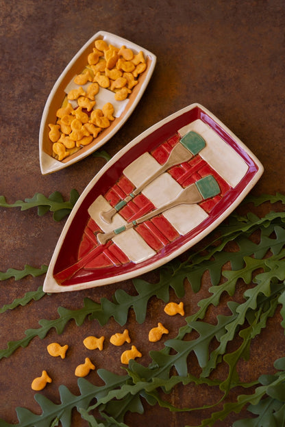 Set of 2 Ceramic Boat Platters - Chapin Furniture