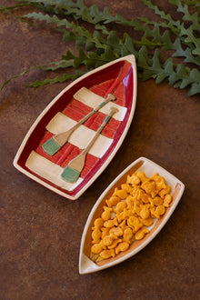 Set of 2 Ceramic Boat Platters - Chapin Furniture