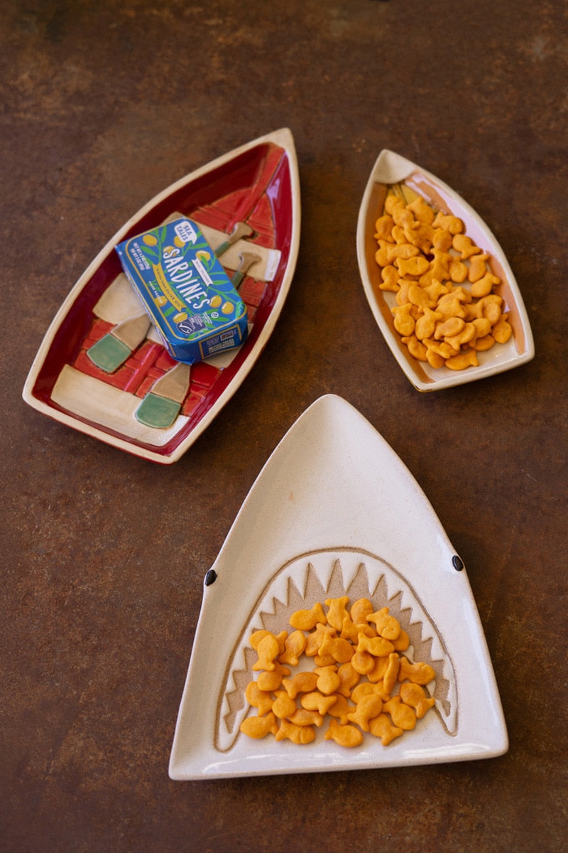 Set of 2 Ceramic Boat Platters - Chapin Furniture