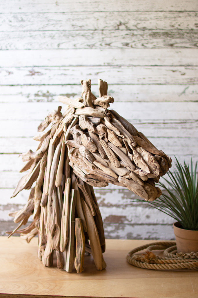 Driftwood Horsehead Table Sculpture - Chapin Furniture