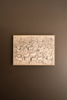 Framed 1000 Horses Print - Chapin Furniture