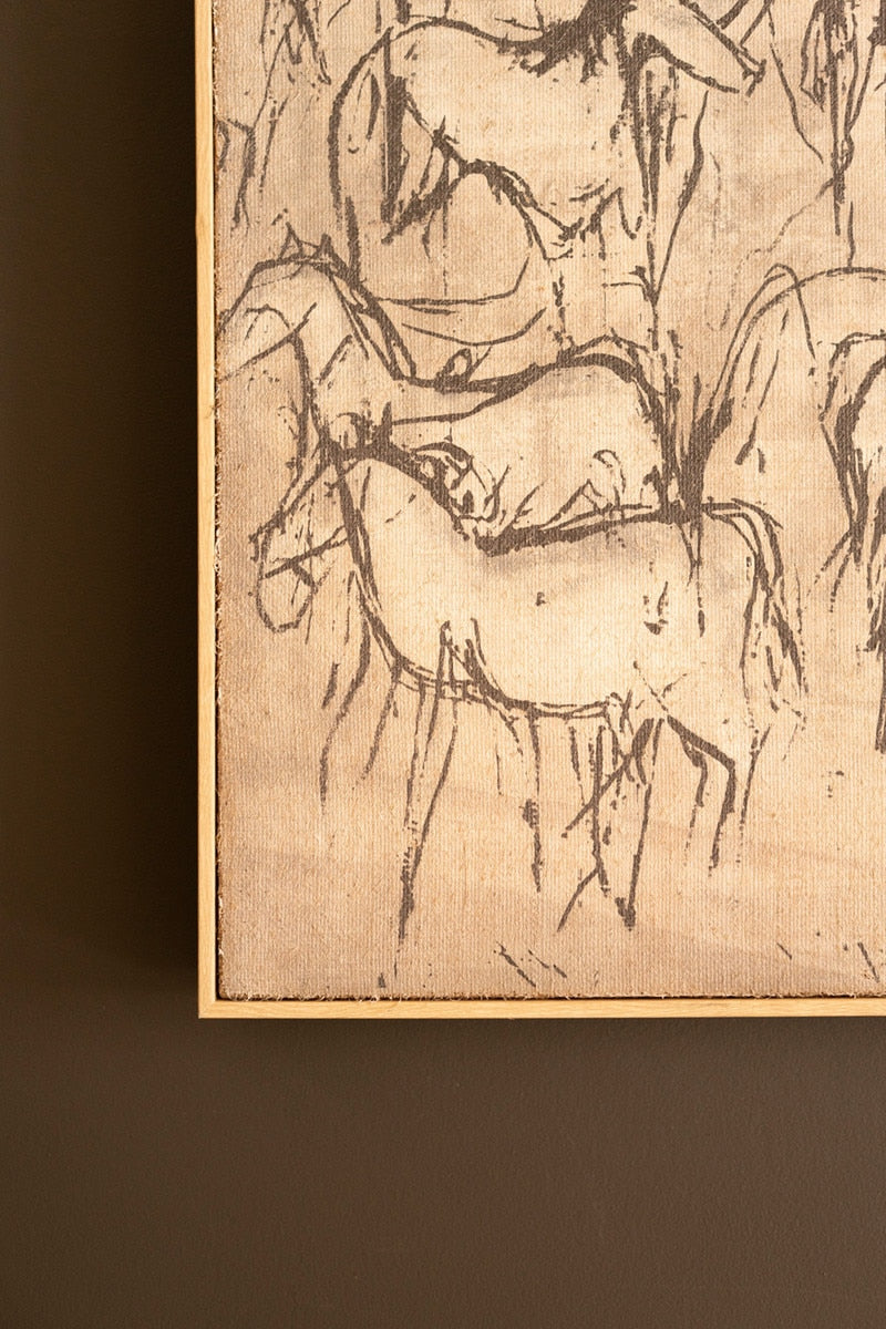 Framed 1000 Horses Print - Chapin Furniture