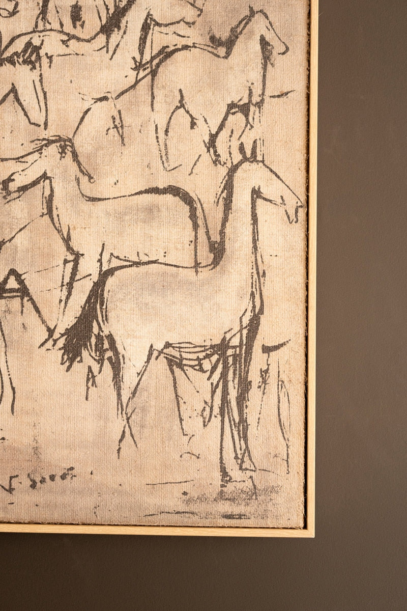 Framed 1000 Horses Print - Chapin Furniture