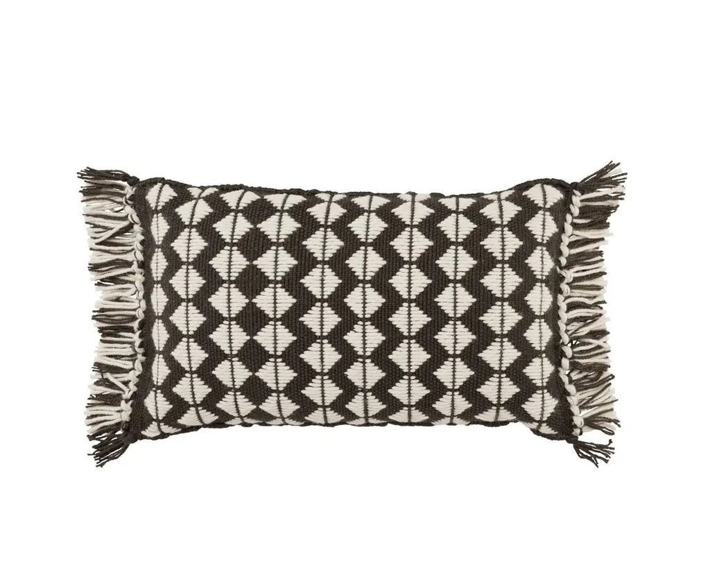 Chesa Perdita Indoor/Outdoor Pillow- Black - Chapin Furniture