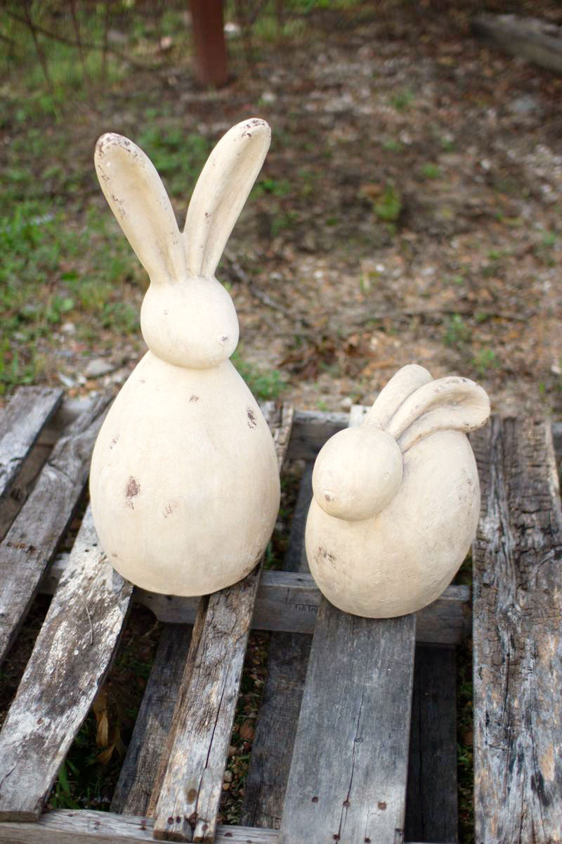 Set of 2 Rabbit Sculptures - Chapin Furniture