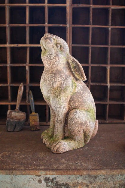 Faux Concrete Rabbit with Head Up - Chapin Furniture