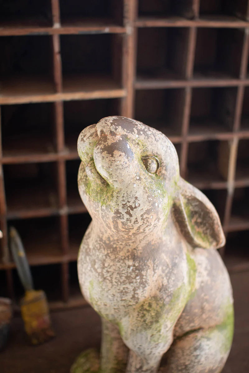 Faux Concrete Rabbit with Head Up - Chapin Furniture