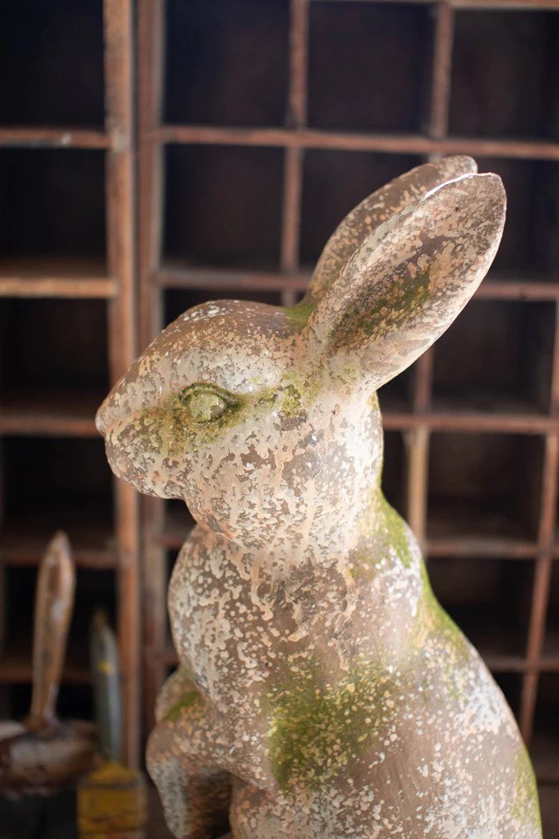 Faux Concrete Rabbit with Head Forward - Thumbnail 4