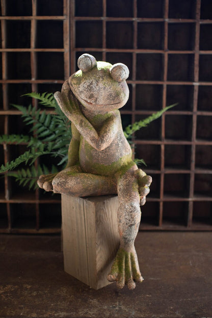 Large Faux Concrete Frog - Chapin Furniture