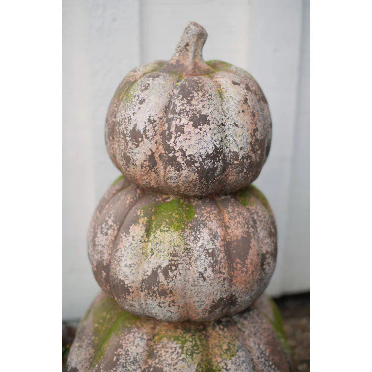 Three Stacked Faux Concrete Pumpkins - Chapin Furniture