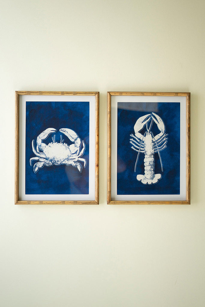 Set of 2 Crustation Prints Under Glass - Chapin Furniture