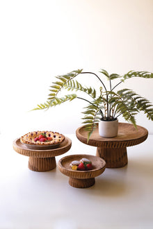 Set of 3 Wooden Display Stands - Chapin Furniture