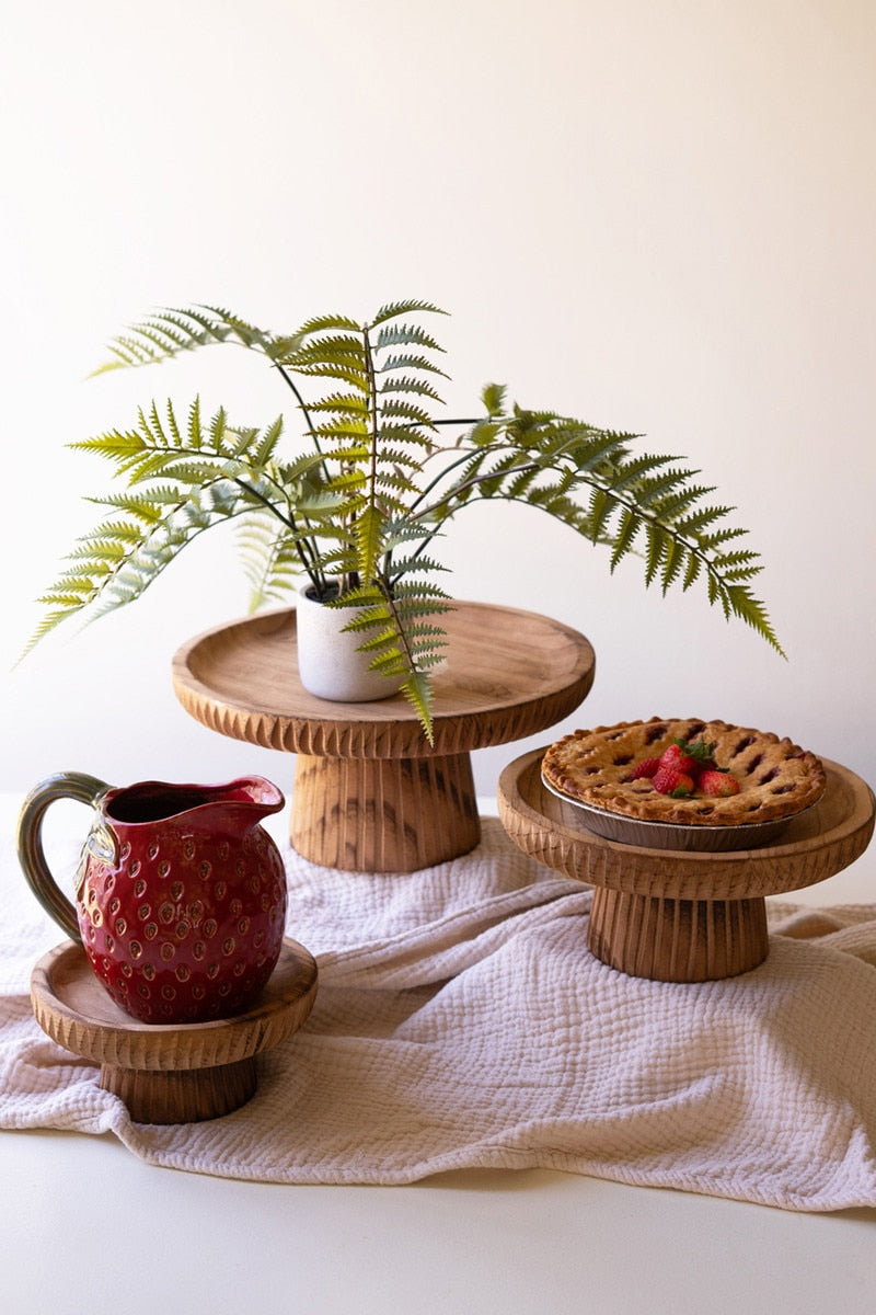 Set of 3 Wooden Display Stands - Chapin Furniture