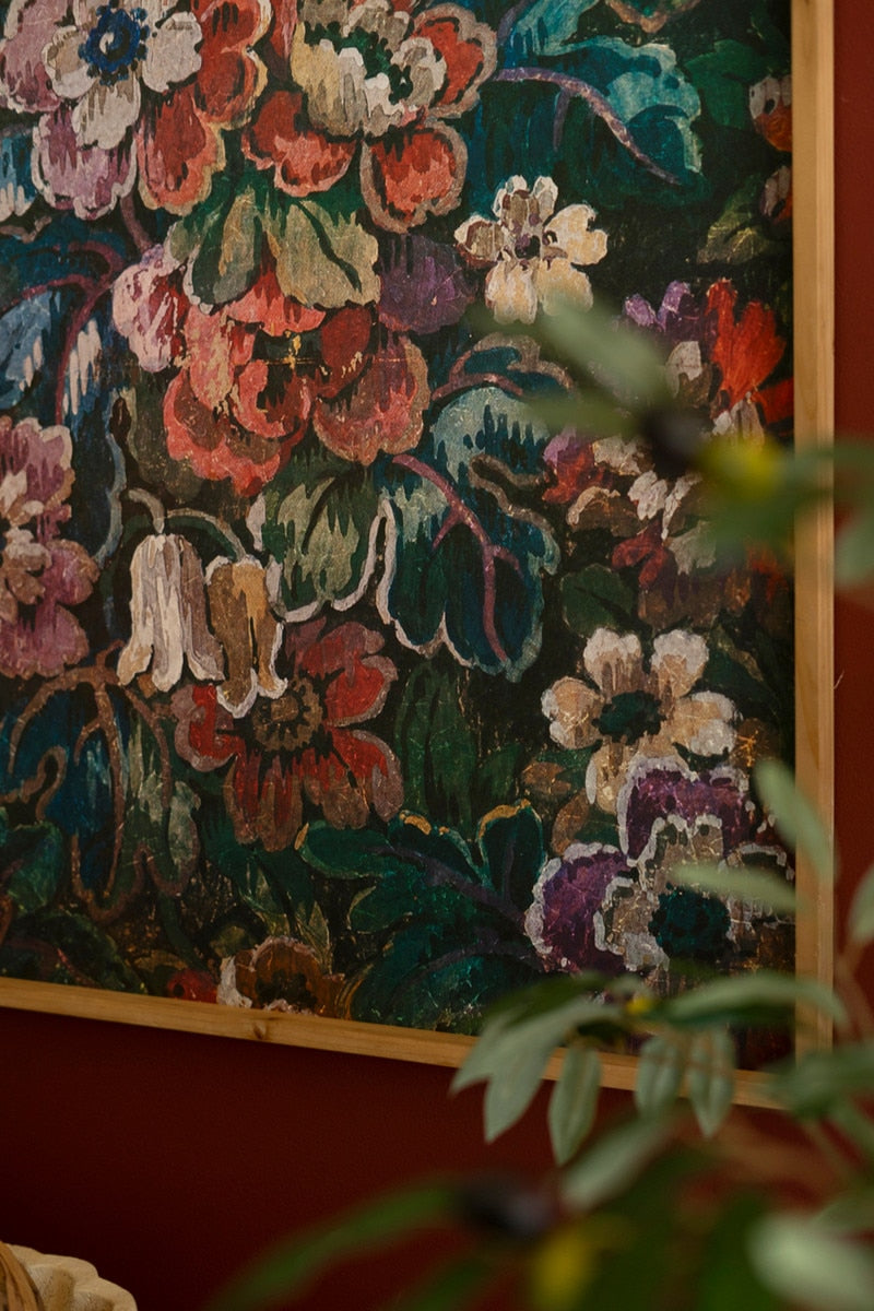Framed Floral on Printed Paper - Chapin Furniture