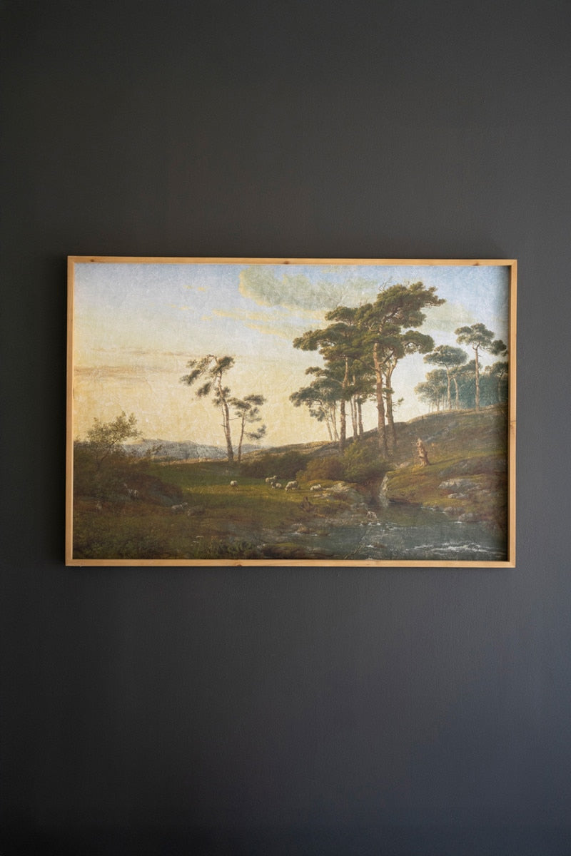 Framed Landscape on Printed Paper - Chapin Furniture