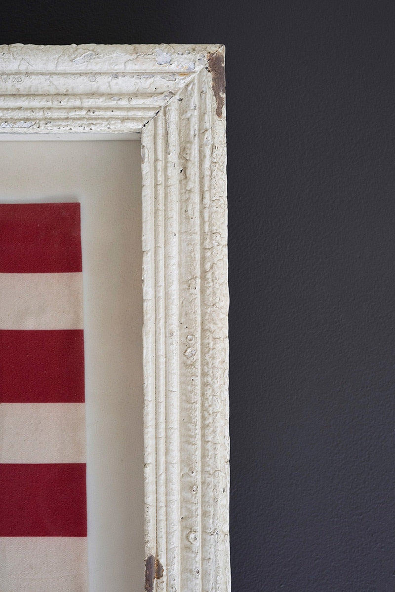 Large Framed American Flag Under Glass - Chapin Furniture