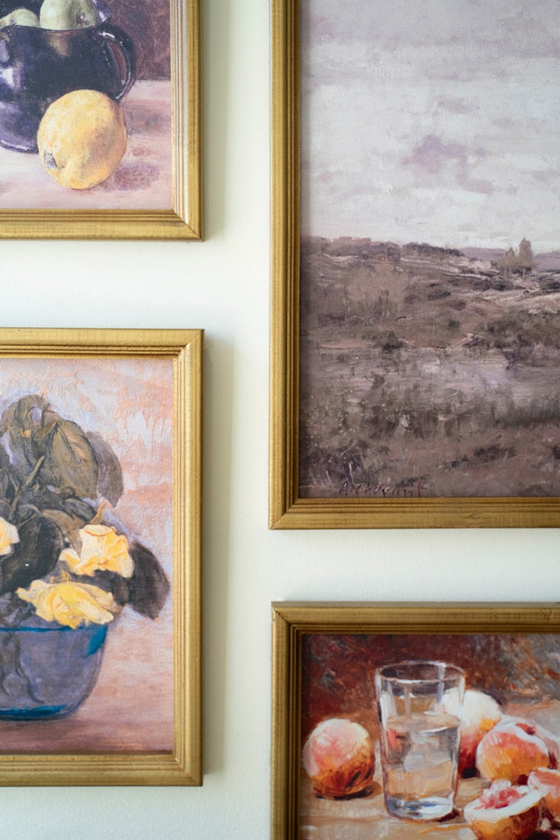 Set of 5 Framed Vintage Gallery Wall Prints - Chapin Furniture