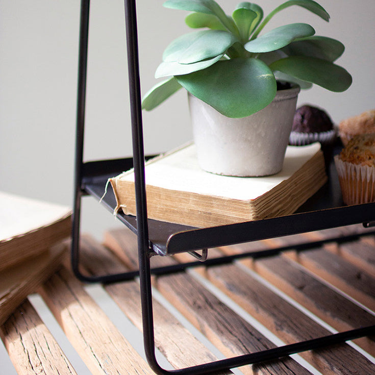 Two-Tiered Rectangle Display Rack - Chapin Furniture