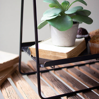 Two-Tiered Rectangle Display Rack - Chapin Furniture