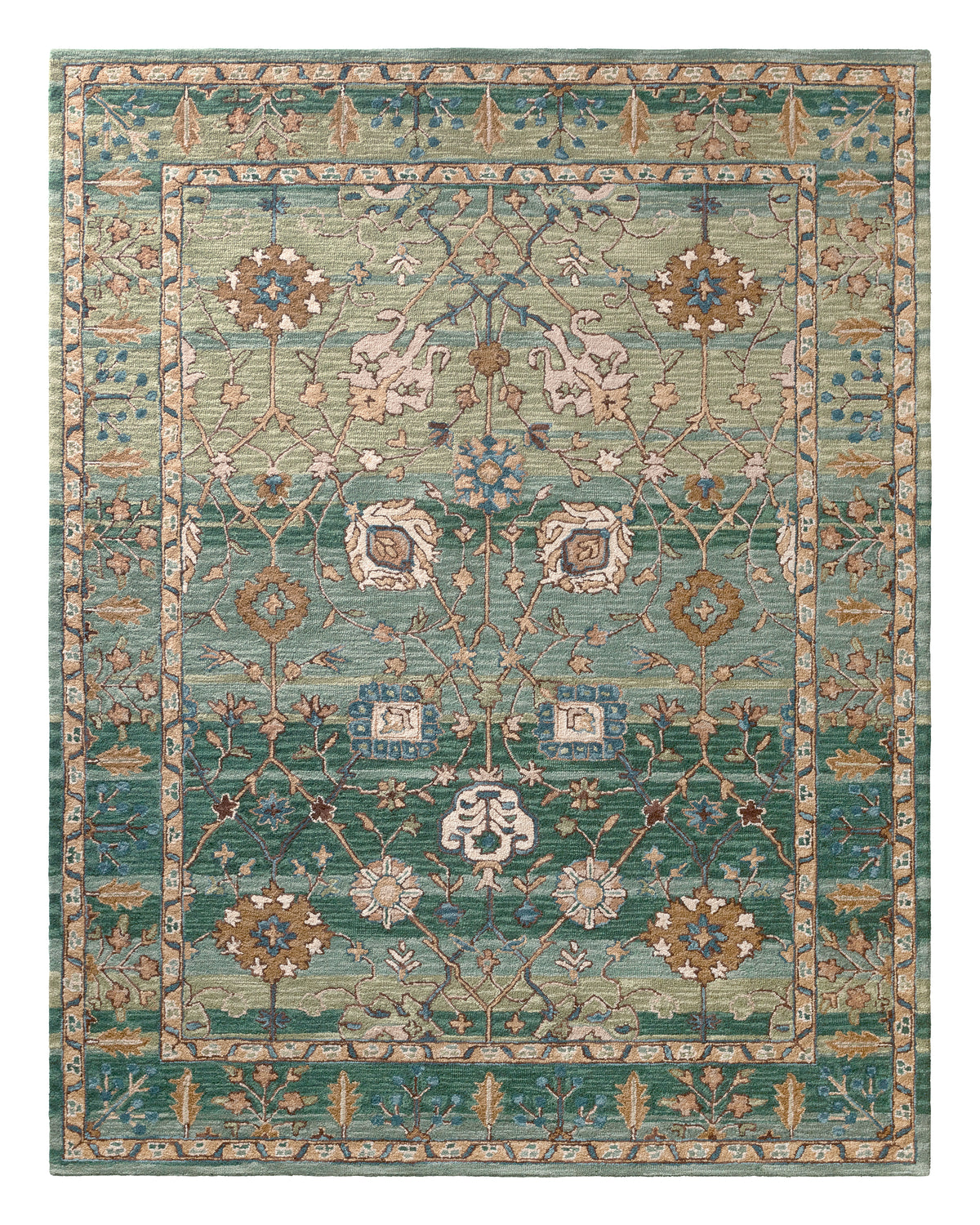 Cardamom Ahava COM03 Green/Tan Rug - Chapin Furniture