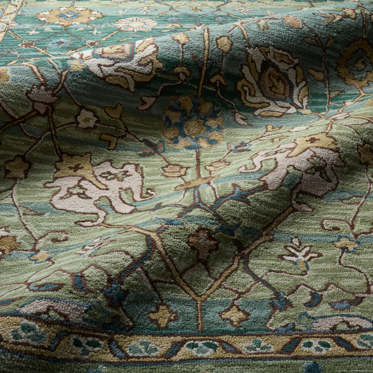 Cardamom Ahava COM03 Green/Tan Rug - Chapin Furniture