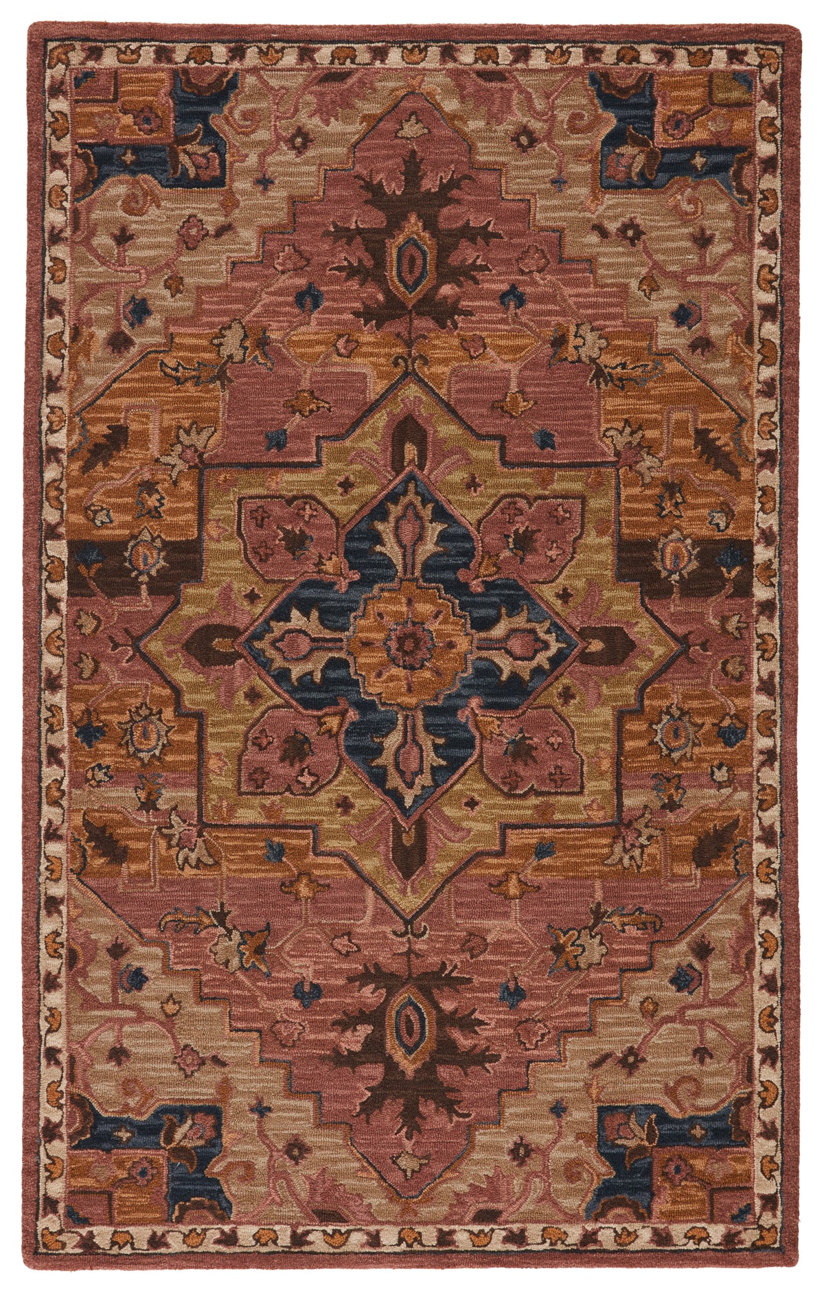 Cardamom Cressida COM06 Dark Pink/Blue Rug - Chapin Furniture