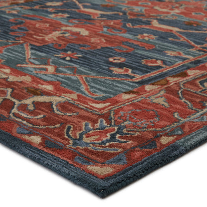 Cardamom Cinnabar COM07 Rust/Blue Rug - Chapin Furniture