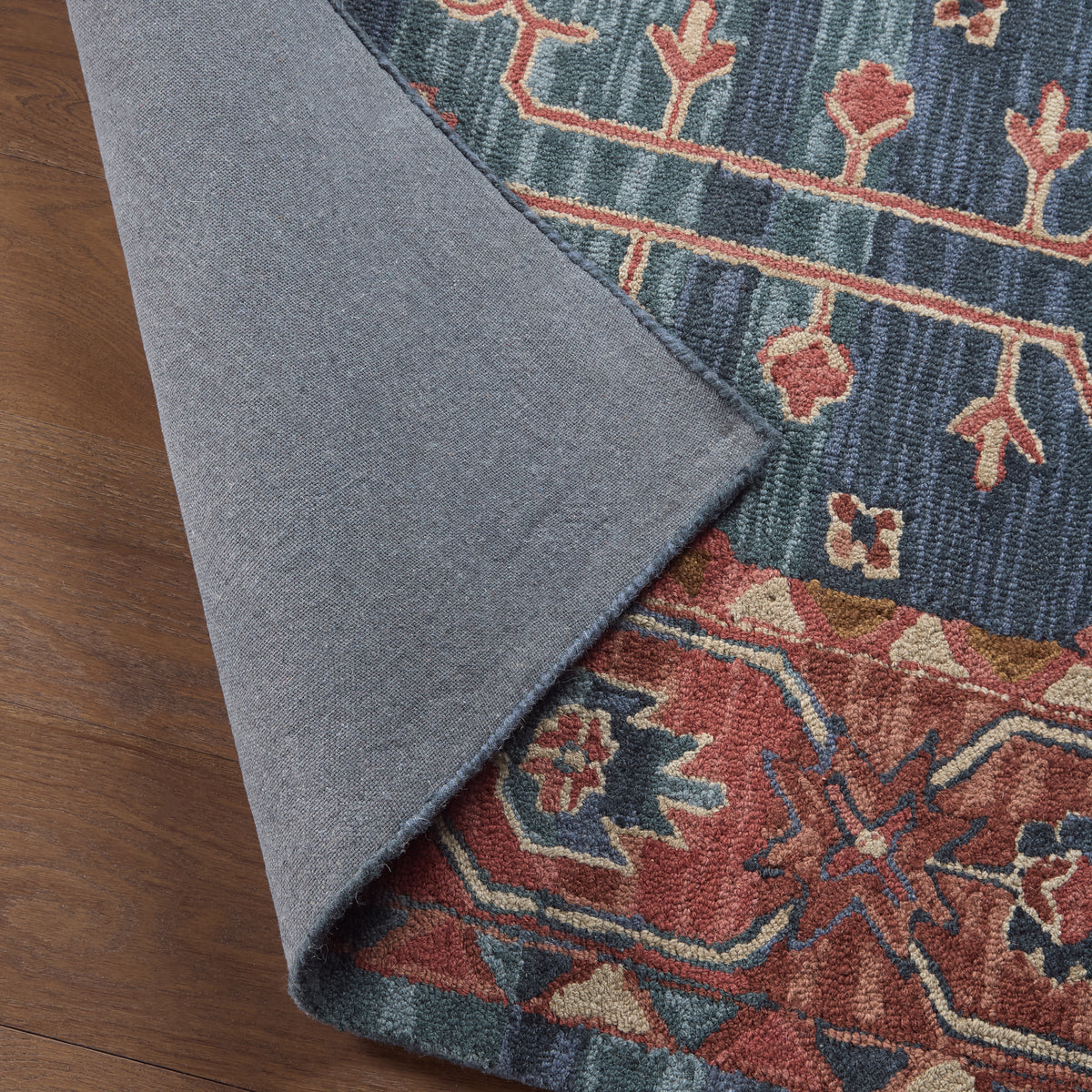Cardamom Cinnabar COM07 Rust/Blue Rug - Chapin Furniture
