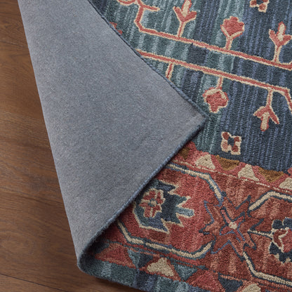 Cardamom Cinnabar COM07 Rust/Blue Rug - Chapin Furniture