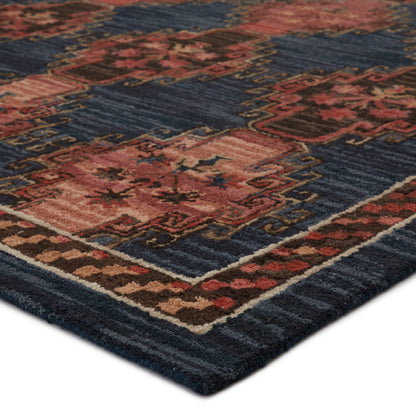 Cardamom Kyoto COM11 Dark Blue/Pink Rug - Chapin Furniture