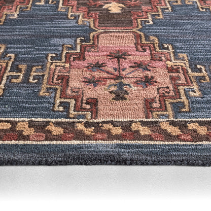 Cardamom Kyoto COM11 Dark Blue/Pink Rug - Chapin Furniture