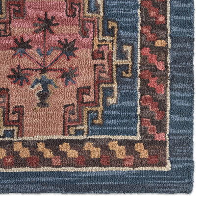 Cardamom Kyoto COM11 Dark Blue/Pink Rug - Chapin Furniture
