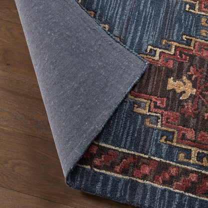 Cardamom Kyoto COM11 Dark Blue/Pink Rug - Chapin Furniture