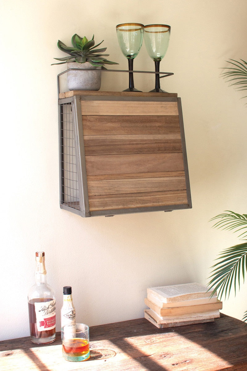 Wall Bar with Fold Down Shelf - Thumbnail 2