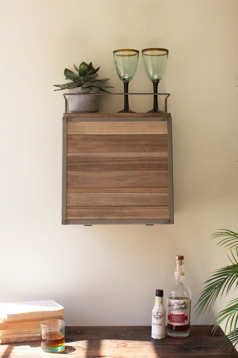 Wall Bar with Fold Down Shelf - Thumbnail 4