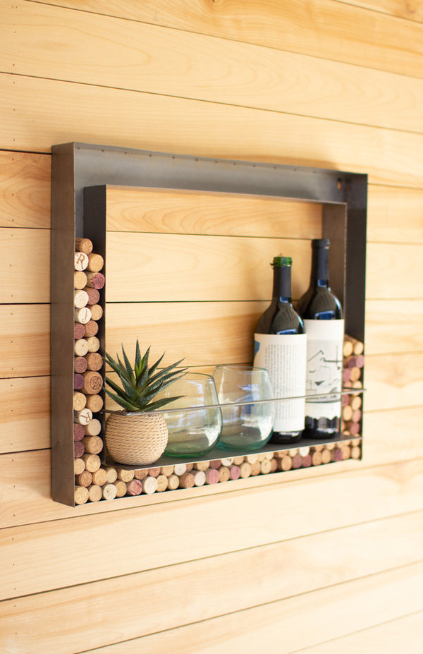 Metal Wall Bar and Wine Cork Holder - Chapin Furniture