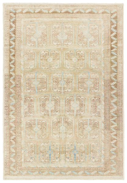 Casen Magnus CSN02 Tan/Blue Indoor/Outdoor Rug - Chapin Furniture