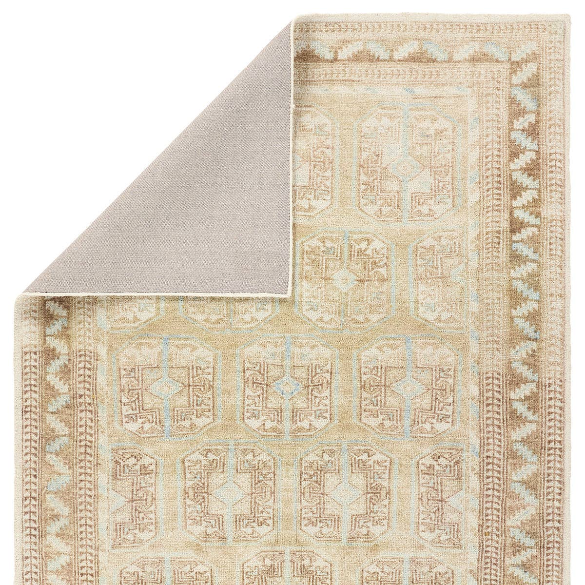 Casen Magnus CSN02 Tan/Blue Indoor/Outdoor Rug - Chapin Furniture