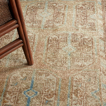 Casen Magnus CSN02 Tan/Blue Indoor/Outdoor Rug - Chapin Furniture