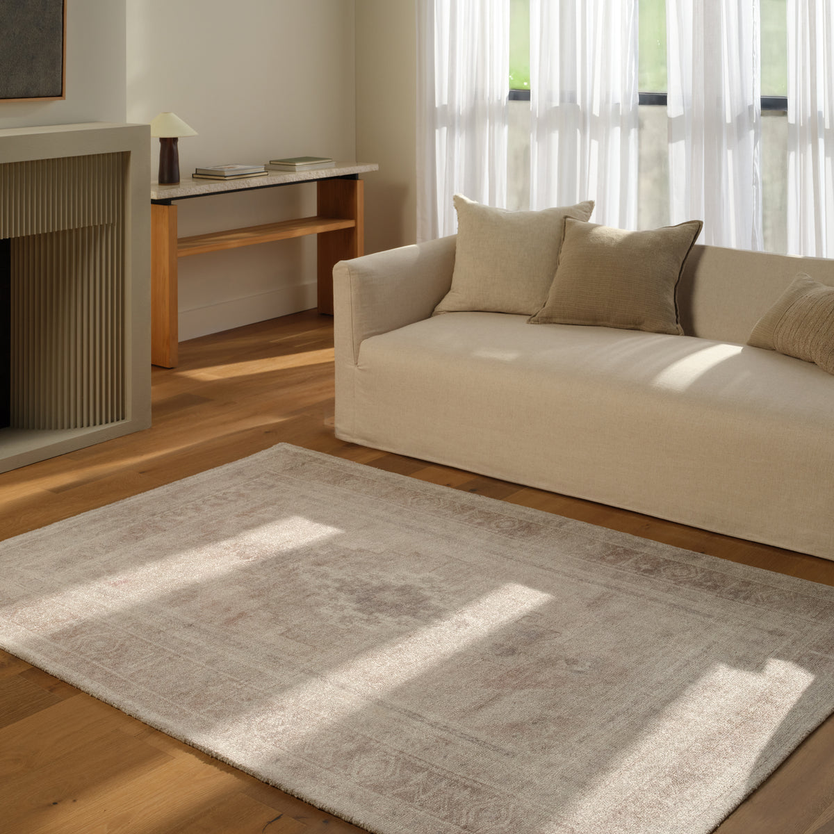 Casen Adorn CSN05 Beige/Cream Indoor/Outdoor Rug - Chapin Furniture