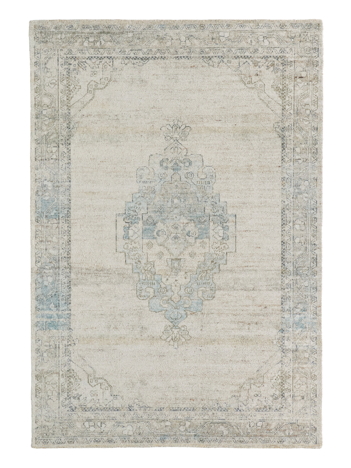 Casen Elyara CSN06 Gray/Blue Indoor/Outdoor Rug - Chapin Furniture
