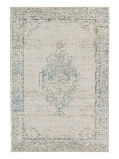 Casen Elyara CSN06 Gray/Blue Indoor/Outdoor Rug - Chapin Furniture
