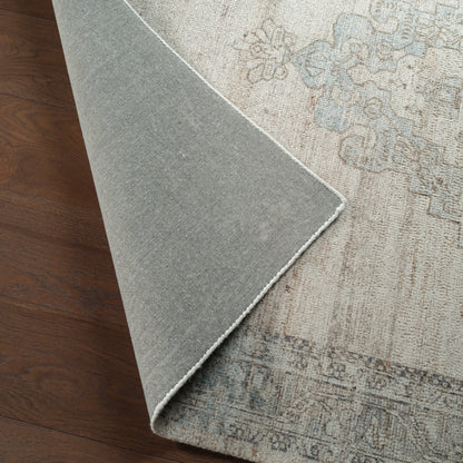 Casen Elyara CSN06 Gray/Blue Indoor/Outdoor Rug - Chapin Furniture